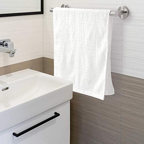 Towel Holders Bathroom Hardware Set - 6 PCS Stainless Steel Bathroom Towel Rails Set Wall Mounted, 40CM Bath Towel Bar +2 Toilet Paper Holders + 3 Towel Robe Hook, Heavy Duty Bathroom Accessories Kit - Image 4