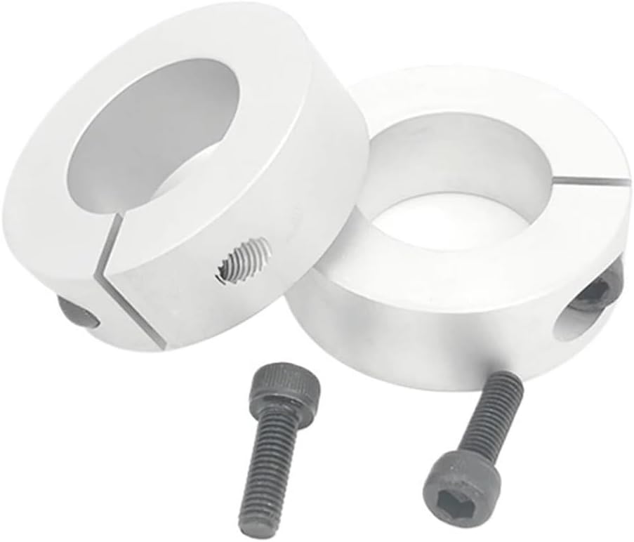 Double Split Clamp-On Shaft Collar， Fixed Ring Open Type Limit Shaft Retaining Clamp Multiple Sizes(12x30x10)