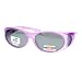 Womens Polarized Fit Over Glasses Sunglasses Oval Rhinestone Frame Purple