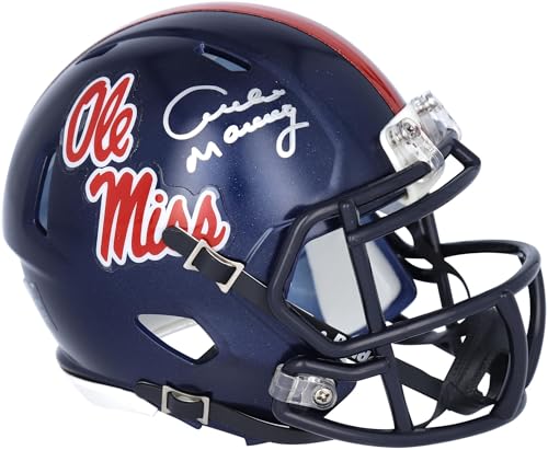 Archie Manning Ole Miss Rebels Autographed Riddell Speed Mini Helmet - Autographed College Mini Helmets