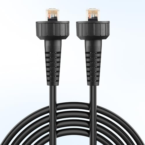 010-10550-00 Marine Network Cables 6 Feet for Garmin Devices,with Large Connectors and Waterproof Cap Replacement for Marine RJ45 Male Connection Compatible with Garmin Devices
