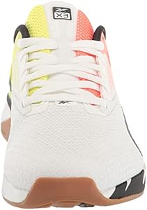 Reebok Tênis universitário unissex Nano X3, Ftwr Branco/Laranja