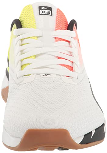Reebok Unisex Nano X20 Sneaker, FTWR White/Orange Flare, Size 12 Men