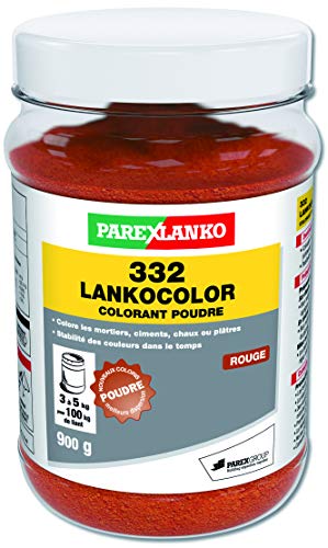 Parexlanko, 332 LankoColor, Colorante en polvo para morteros, cementos, cal o yeso, rojo, 900 g