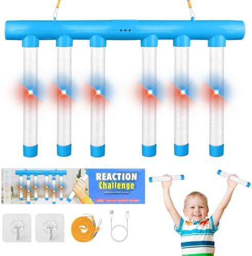 Vicloon Reaktionstraining Spiel, Indoor Interaktive Spiele, Multifunktionales mit Fallenden Stöcken, Catching Sticks Game, Fallende Stöcke Spiel für Kinder und Erwachsene