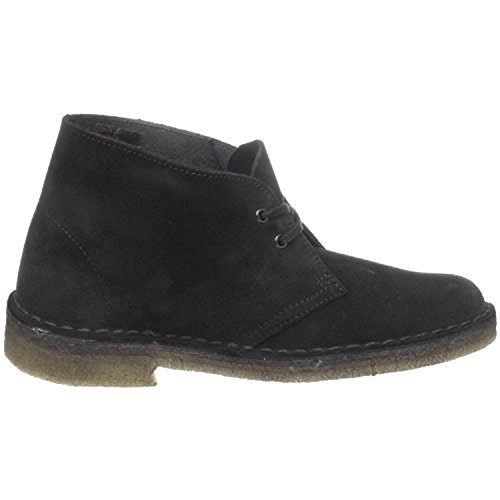 Image of Clarks womens Desert boots, Black Suede, 11 US