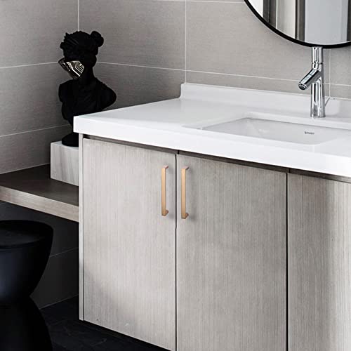 Image of 30 Pack 5 Inch(128mm) Cabinet Pulls Square Champagne Bronze Kitchen Cabinet Handles Kitchen Cabinet Hardware Gold Drawer Pulls for Dresser Cupboard Wardrobe