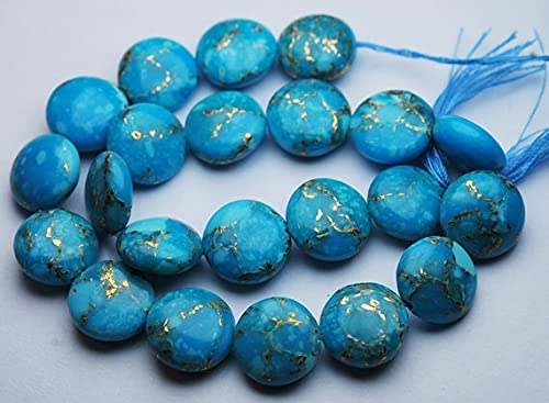 Turquoise de cuivre perles briolettes de 8mm forme coins lisses pour fabrication de collier DIY