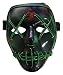 DevilFace Halloween Light Up Mask EL Wire LED Mask Frightening Wire Melbourne Shuffle
