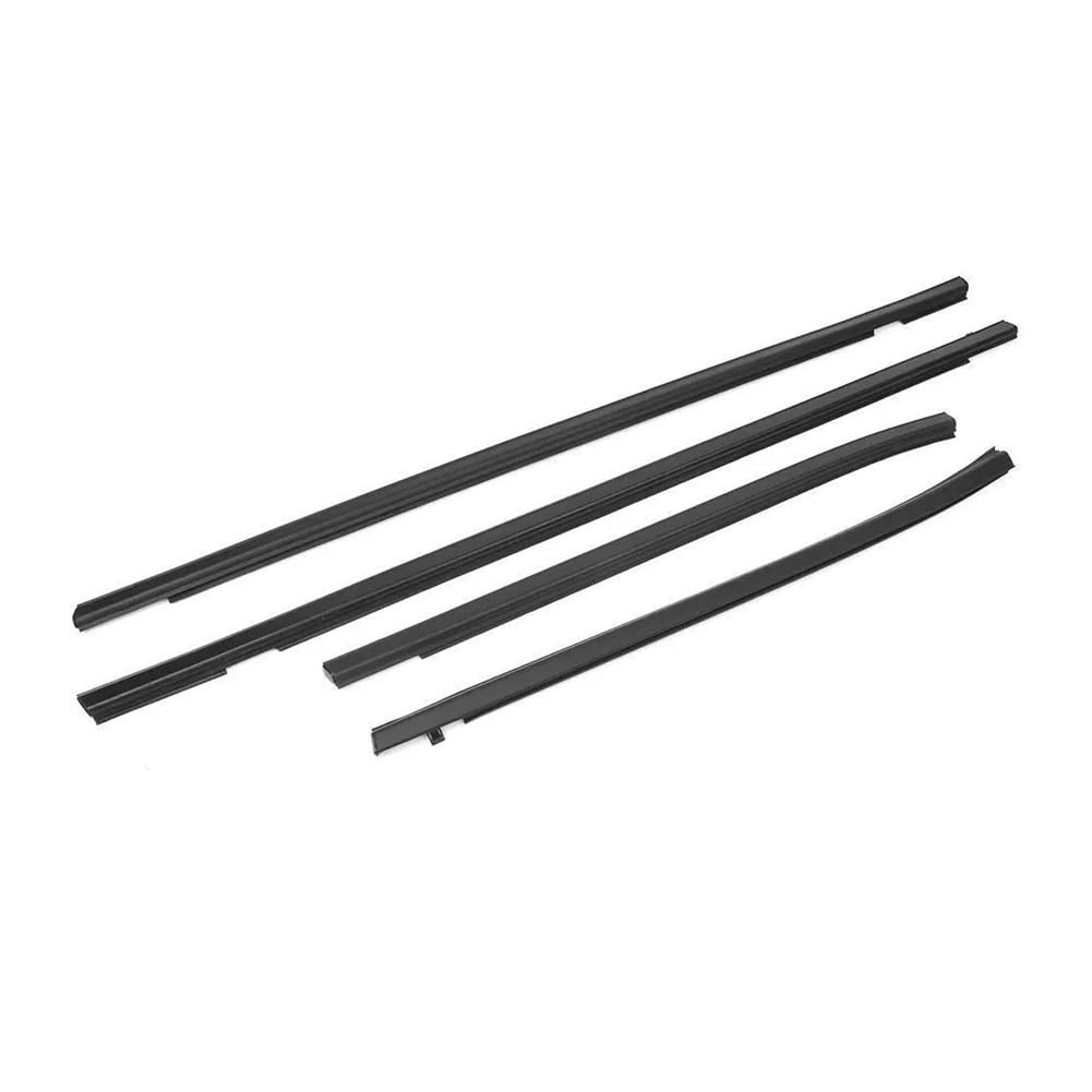 Syxlsjw One Color Sealing Strip 4Pcs Car Outer Windows Rubber Weatherstrip Sealing Belt Moulding Trim For Honda For Fit Jazz Hatchback Gd1 Gd3 2003-2007