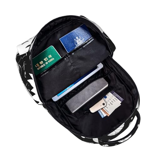 Mochila ligera y plegable con estampado espacial impermeable 5