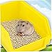 UKCOCO Hamster Toilet Bath Basin Large Plastic Bathtub for Small Animals for Guinea Pigs Chinchillas and Hamsters Easy to Clean and Maintain Random Color
