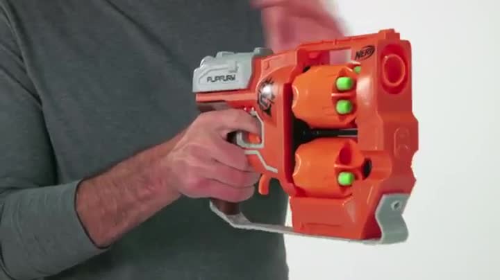 Nerf Zombie Strike FlipFury Blaster : Amazon.co.uk: Toys & Games