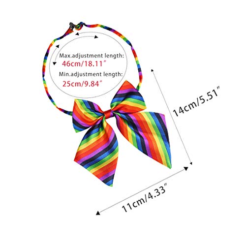 Allegra K Women's Striped Pre-Tied Bowtie #TOP16