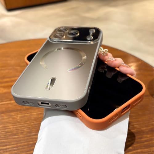 Coque iPhone 15 Pro magnétique bleue protégeant l'appareil photo - 4