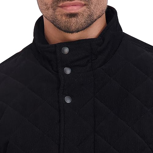 Image of Cole Haan Men's Stand Collar Quilted Jacket