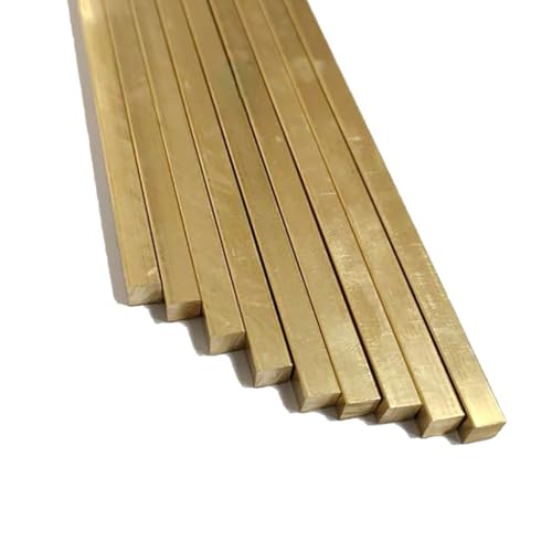 1Pcs 500mm Brass Square Rod, 1mm, 1.2mm, 1.5mm, 2mm, 2.5mm, 3mm Small Square Solid Bar(2x2x500mm)