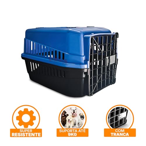 Caixa de Transporte Nº 3 Cachorro e Gato Pequeno Mecpet | Ideal para Viagem, Veterinário e Passeios