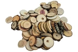 100 Mini Tree Ornaments for All Holidays: Unfinished Wood Rounds for Festive DIY Crafts