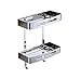 Produktbild Badezimmer Ablage-Regal, SUS 304 Edelstahl, Dusch-Ablage, rostfreier Korb, Regalhalter, Wandhalterung mit Hochglanzfinish, 2-Tier with Hook