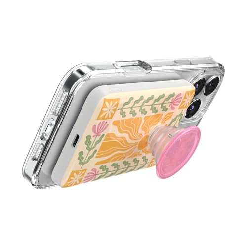 Image of PopSockets PowerPack for MagSafe, Portable Phone Charger, Magnetic Wireless Portable Charger, 5000mAh - Desert Mosaic