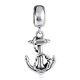 Sailor's Anchor Charm Sterling Silver Sea Sailing Charm USN Navy Charm for Bracelet