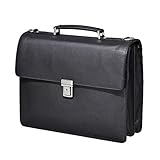 Diese LEONHARD HEYDEN Tasche passt zu allen Geschäftsmännern, Lehrern oder auch zu Studenten. Die Aktentasche ist praktisch aufgeteilt und alles findet einen Platz. Maße: 40 x 30 x 11,5 cm.