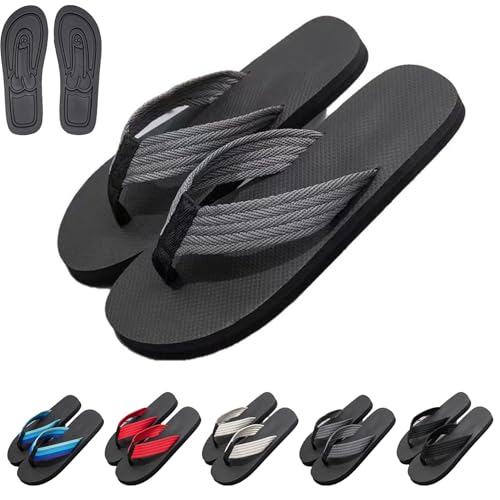 Hidden Shape Flops, Arch Support Funny Print Flip Flops for Men & Women, Comfortable, Quick-drying and Non-slip