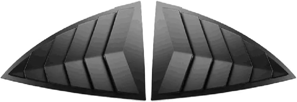 Rear Side Blind Window for Tesla Model 3+ Rear Triangle Window Spoiler Louver Shutter Cover Model3 Highland 2024 Accessories(2pcs Matte Carbon)