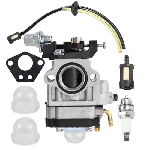 Kit Carburateur Débroussailleuse Universel 52cc 49cc 43cc - Carbu Moteur avec Joint Tuyau Bougie et Filtre à Essence pour Tondeuse Taille-Haie Tronçonneuse