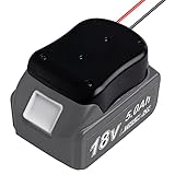 Battery Adapter for Makita 18V Battery Dock Power Wheels Adapter with 14 AWG Wires for Ride on Cars...