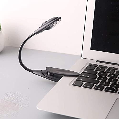 LUMINÁRIA PESCOÇO FLEXÍVEL MULTIFUNCIONAL COM LUZ LED E CLIP AJUSTÁVEL PARA LEITURA ROTAÇÃO 360° GRA