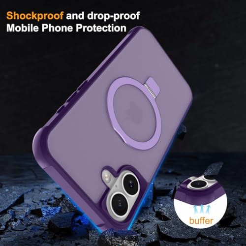 CHAOFEnG Compatible with iPhone 16 Plus Case with Stand, Purple by CHAOFEnG - Used condition - Image 2