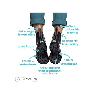Totes Men's Everywear Chelsea Rain Boots