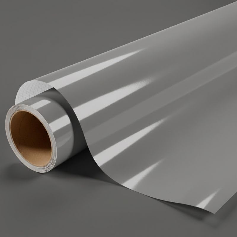 Covering Gris Perle Brillant de haute finition vinyle premium DIMEXACT 152 cm x 0.5 m