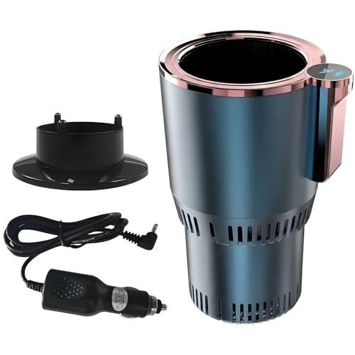 Image of Smart Car Heater & Colder Cups|Car Cup Holder|Quick Thermal Heating Cups|Car Refrigerator Quick Cooling Cups|Suitable for Most Cars (Blue)