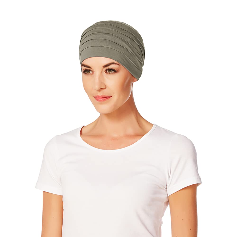 Christine Headwear Bamboo Turban Yoga Brown/Green