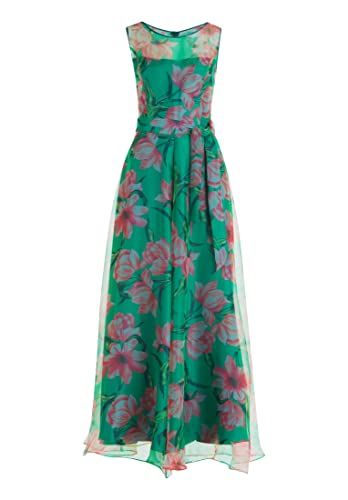 Vera Mont Damen Jumpsuit mit Blumenprint Green/Rosé,38