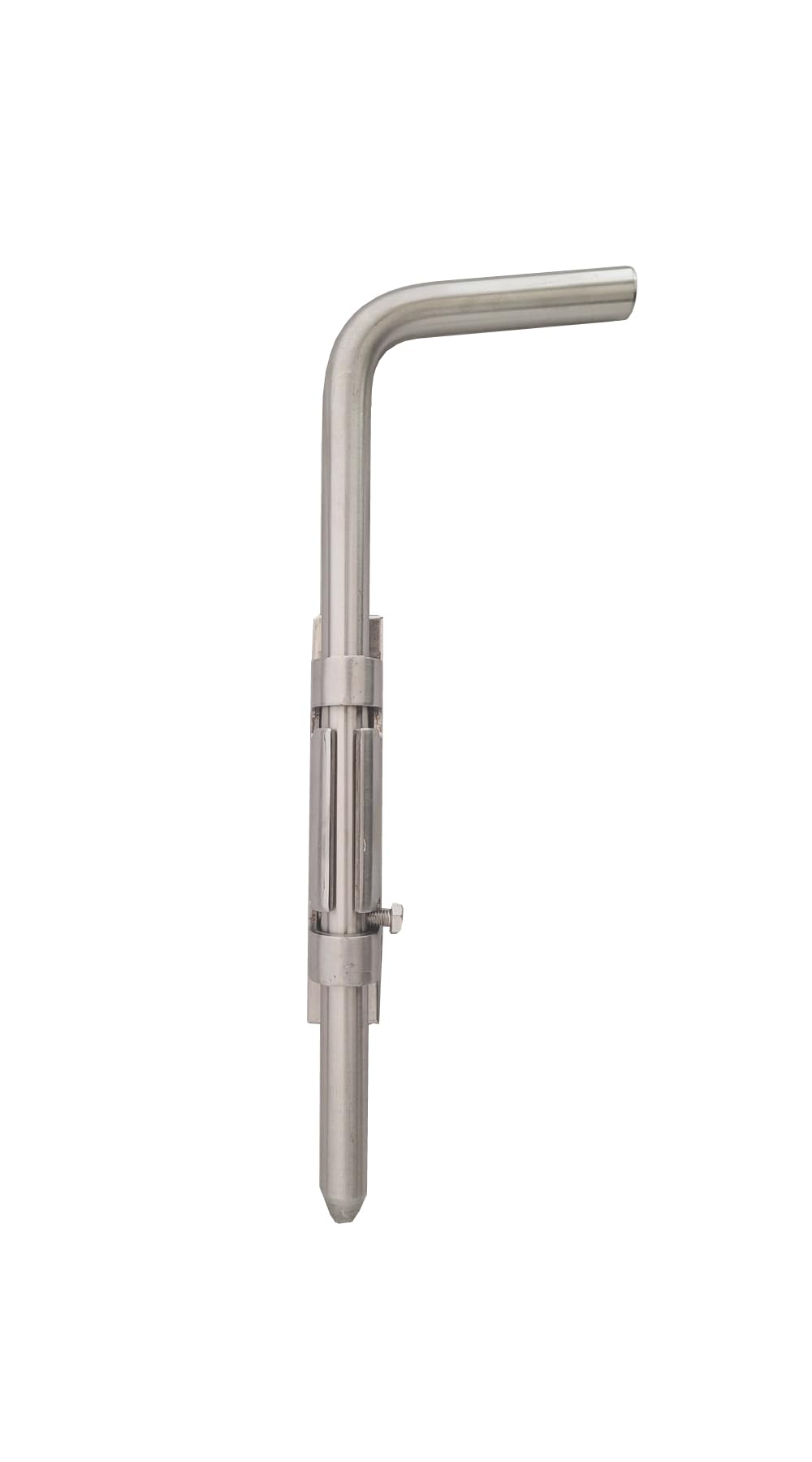 CATENACCIO CHIAVISTELLO TONDO IN ACCIAIO INOX AISI 304 - PER SERRATURE DI PORTE PORTONI CANCELLI (Lunghezza mm. 300)