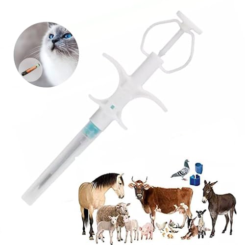 JHGMYJT 100 PCS 1.4x8mm, Pet Microchips 134.2khz Registration Animal Implant Chip FDX-B Pet ID Microchip for Pet Dog Cat Cow Pig Rabbit Pigeon Fish- Free Lifetime Registration (50PCS)