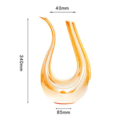 UPKOCH U Em Forma de Garrafa de Vinho Garrafa de Vinho Aerador Vinho de Vidro Presentes para O Amant