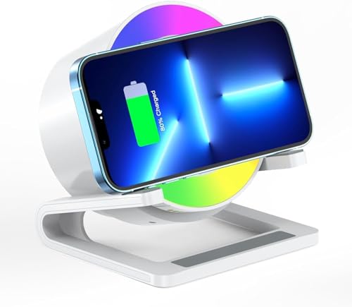 Qoosea 15 W Wireless Charger with Bluetooth Speaker and...
