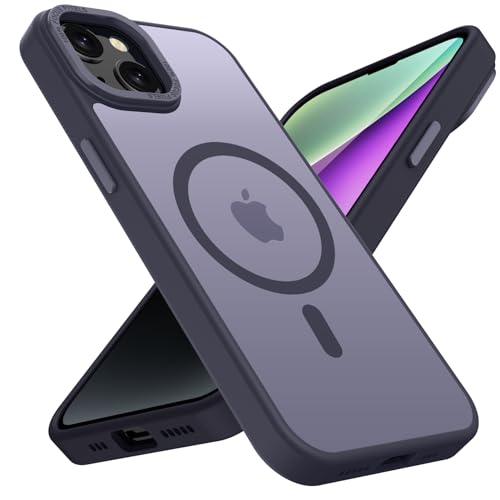Coque iPhone 14 Plus antichoc et magnétique avec dos givré