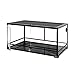 REPTI ZOO 67 Gallon Reptile Glass Terrarium, Double Hinge Door with Screen Ventilation Reptile Terrarium 36