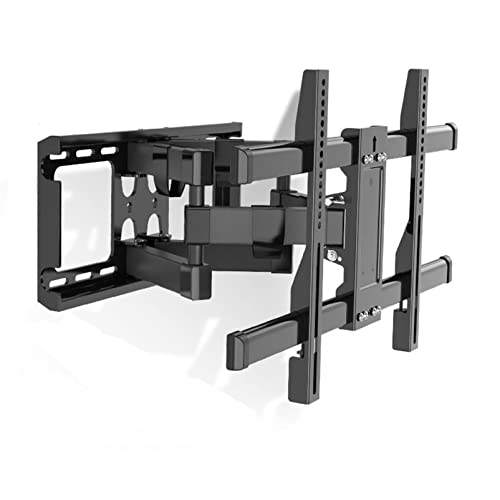 Support mural pour téléviseur à double pivot articulé 6 bras inclinaison maximale