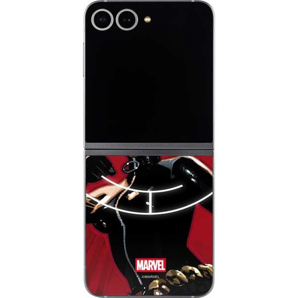 Skinit Decal Phone Skin Compatible with Galaxy Z Flip6 - Officially Licensed Marvel Black Widow Widowmaker Design