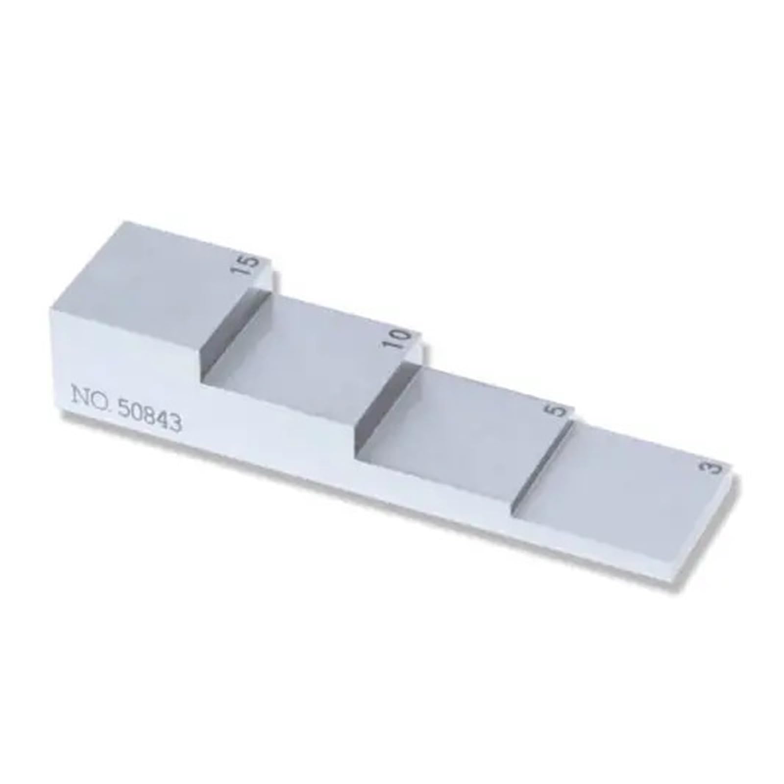 4-Stufenblock, Stufenkeil, Kalibrierungstestblock, Dickenblock 3 mm, 5 mm, 10 mm, 15 mm Hohe Genauigkeit