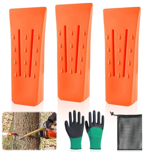 Udbrud Cunei da Abbattimento in Plastica, 6 Pezzi Cunei per Motosega in Plastica Cunei per Abbattimento Motoseghe Cunei per Taglio Alberi per la Registrazione e la Caduta Controllata di Alberi