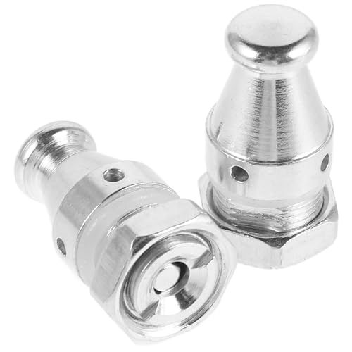 Repuestos de válvula de seguridad para olla a presión VICASKY, 2 piezas, válvula de alivio de presión de 14 mm, color plateado, compatible con accesorios para cocina miniatura 1