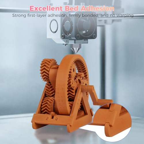 Image of IEMAI Carbon Fiber PETG Filament 1.75mm Matte Orange 1KG, PETG-CF 3D Printer Filament with Dimensional Stability & Low Warpage, High Stiffness, Heat Resistant, Easy Print